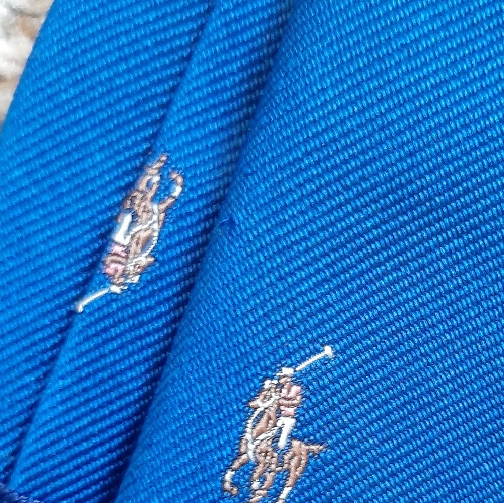 Blue Polo Pony Silk Tie - Polo Ralph Lauren - Picture 8 of 10
